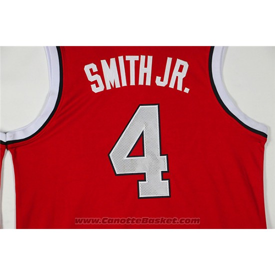 Maglia NCAA NC State Dennis Smith Jr. #4 Rosso
